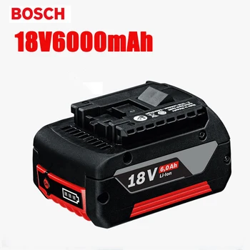 100% Originalus 18V 6.0 Ličio Jonų Baterija Bosch 10000mah Atsarginės Elektros Įrankių Nešiojamų Pakeitimo Indikatorius
