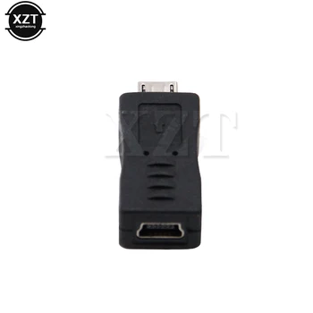 1pc Naujas Universalus Micro Male USB į Mini USB Female B Tipo Kroviklio Adapteris Jungtis, Keitiklis
