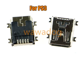 200pcs Mini USB Įkrovimo lizdas kištukinis Lizdas Maitinimo Jungties Lizdas Pakeisti PS3 Valdiklio Remontas Dalis