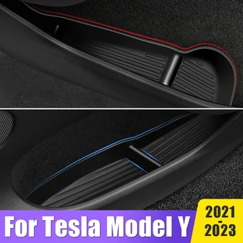 2vnt Durų Pusėje talpinimo Rankena Atrama Organizatorius Dėklas Dekoracija Tesla Model Y 2021 2022 2023 Interjero Priedai