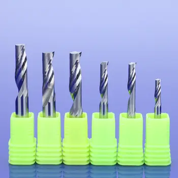 5vnt 4mm Vieną Fleita Frezavimo cutter Aliuminio CNC Tools Karbido alucobond Pabaiga malūnas Kelvedžio bitai,aliuminio kompozicinės plokštės