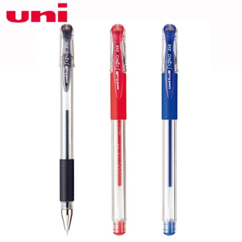 6Pcs/Daug Uni UM-151 Gelio Rašiklis Studentų Raštinės reikmenys Biuro Verslo Parašą Pen Raudona Mėlyna Juoda 0.38 mm