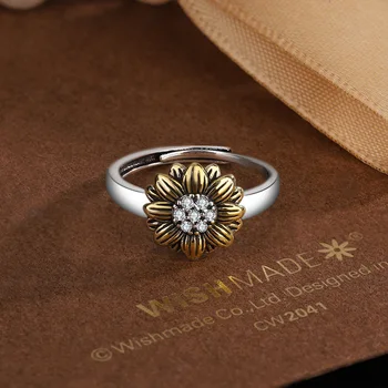 925 Sterlingas Sidabro Šviesą Aukso Žiedų Moterų Žiedas Vestuvių Prabangos Dizaineris Papuošalai, Aksesuarai, Siūlo Nemokamas Pristatymas