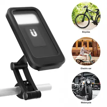 Atsparus vandeniui dviračių mobiliojo telefono laikiklis reguliuojamas universalus dviračių motociklo rankenos mobiliojo telefono laikiklis tinka iPhone
