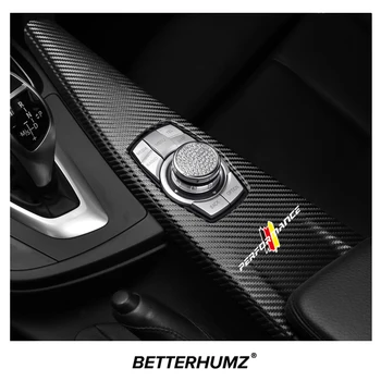 Betterhumz BMW F30 F31 F34 F35 F32 F36 F33 Anglies Pluošto Multimedijos Mygtuką Skydelio Apdaila Padengti M galingų Automobilių Priedai