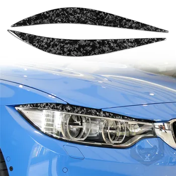 Dėl 2014-2018 m. BMW F80 M3 Anglies Pluošto priekinis žibintas Antakių Eyeli dangčio Apdaila