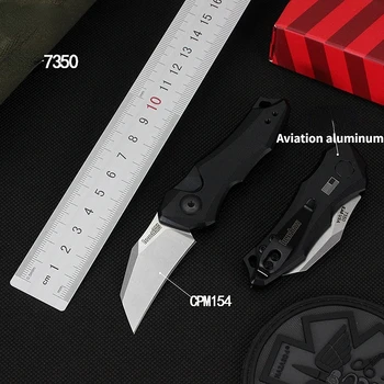 Kershaw 7350 Sulankstomos, Lauko Kempingas Mini Pocket Knife CPM15 Ašmenys Aviacijos Aliuminio Rankena Išgyvenimo Taktiniai Peiliai EDC Įrankiai