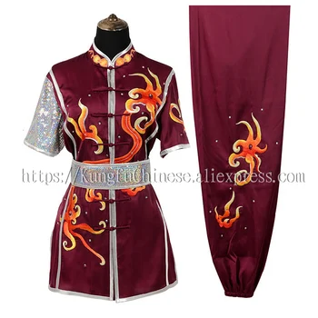 Kinijos Wushu vienodas Kungfu drabužius Kovos menų drabužis changquan kostiumas Kasdienė apranga vyrams, moterims, suaugusiems, mergaitė, berniukas vaikai