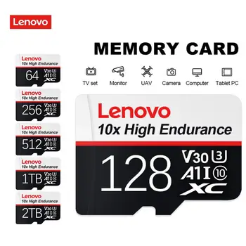 Lenovo A2 V30 U3 Micro Kortele 512 GB 256 GB 128GB Perdavimo 130 MB/s, SD Atminties Kortelės C10 U1 TF Kortelę 64GB V10 A1 Flash Kortelės Tablet