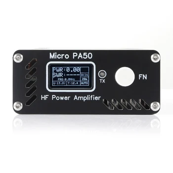 Micro PA50 /PA50 PLIUS 50W 3.5 MHz-28.5 MHz Protingas Trumpųjų HF Galios Stiprintuvas su Maitinimo / SWR Matuoklis + LPF Filtras Radijas