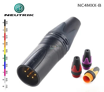 NEUTRIK NC4MXX-B 4-pin XLR Patrankos plug Sennheiser 
