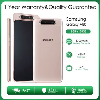 Originalus, Atrakinta Samsung Galaxy A80 A805F Dual SIM 8GB RAM 128 GB ROM 48MP 6.7