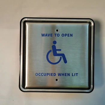 Palieskite Nemokamai Clearwave Įjungimo Jungiklis, vandentiekis tualetas slaugos kambarys dvigubas užraktas su LED aura