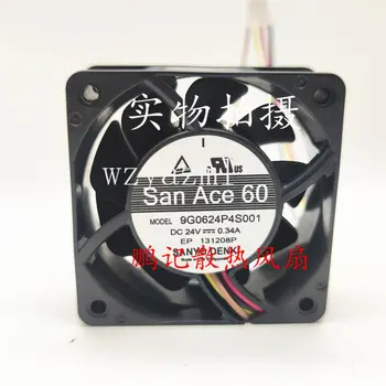 Sanyo SanAce60 9G0624P4S001 DC24V 0.34 A 6025 4-wire aušinimo ventiliatorius