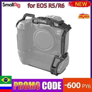 SmallRig EOS R5 R6 Kamera Narve Canon EOS R5/R6 su BG-R10 Baterijos Rankena iš Aliuminio Lydinio Kino Filmavimo Kamera Vaizdo Narve 3464