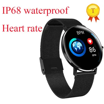 Smart apyrankė laikrodis ip68 profesinės vandeniui širdies ritmo monitoringo fitness tracker visiškai jutiklinis ekranas smart žiūrėti