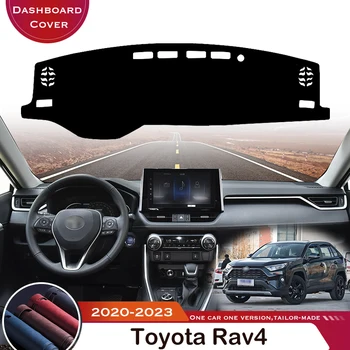Toyota Rav4 XA50 2020-2023 RAV 4 XA 50 Automobilių prietaisų Skydelio Kilimėlis Trinkelėmis Kilimų Anti-UV Anti-slip Automobilių Padengti Oda Brūkšnys Kilimėlis