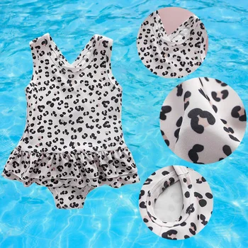 Vaikų maudymosi kostiumėlį Susiėmę Leopardas Spausdinti Vienas gabalas Bikini maudymosi kostiumėlį Mergina maudymosi Kostiumėliai Maudymosi Kostiumas Vaikams Mergina Maudymosi Kostiumas 2023