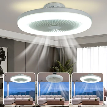 Ventiliatorius LED Lempos, E27 Lempos Galva Lubų Dvejopos paskirties Ventiliatorius Lempa, 3-Pavarų Reguliavimas Mažas Ventiliatorius, Šviesos, Vaikų Kambario, Miegamojo