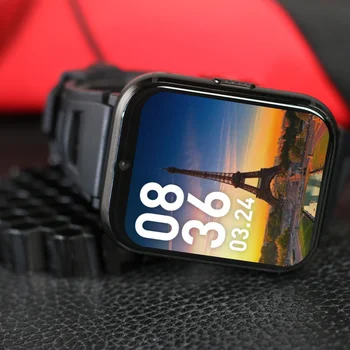Vyrai Smart Žiūrėti 1.99 Colių Didelis Ekranas, 4G, Bluetooth Širdies ritmo Monitorius WI-fi Internetas GPS Apyrankės Smartwatch 
