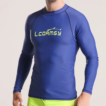 Vyrų Mados Aukštos Elastinga Patogūs Marškinėliai ilgomis Rankovėmis Banglenčių maudymosi kostiumėlį Viršuje Vandens Sporto Treniruoklių Greitai-Džiovinimo UPF 50+ 2023