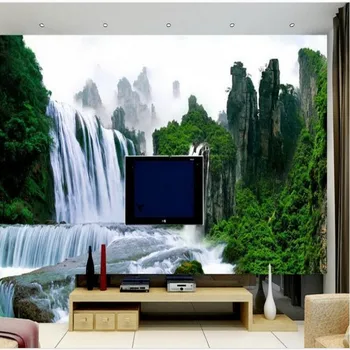 wellyu Užsakymą didelio masto freskomis nuotaikos peizažas peizažas vandens Sveikatos Choi kambarį, TV foną