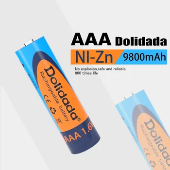 Įkraunamos Baterijos Ni-Zn AAA 1.6 V 9800mAh Nuotolinio Valdymo, Žaidimai, Žaislai, Kompiuteris, Laikrodis, Radijas, Vaizdo Dūmų Detektorius